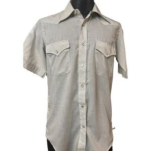 Tuscany Vintage single stitch short sleeve western shirt